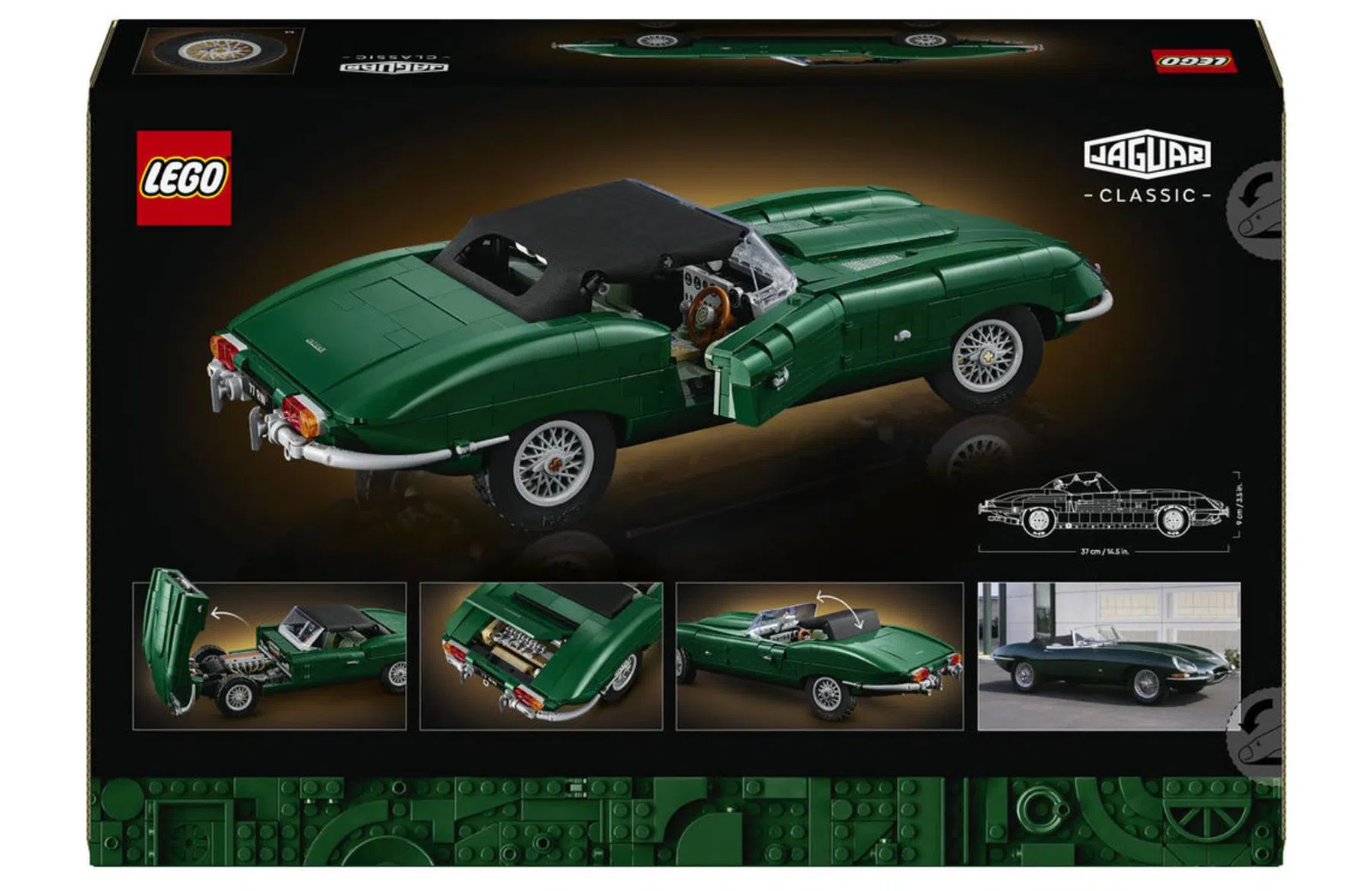 Jaguar E-Type Lego Icons doos